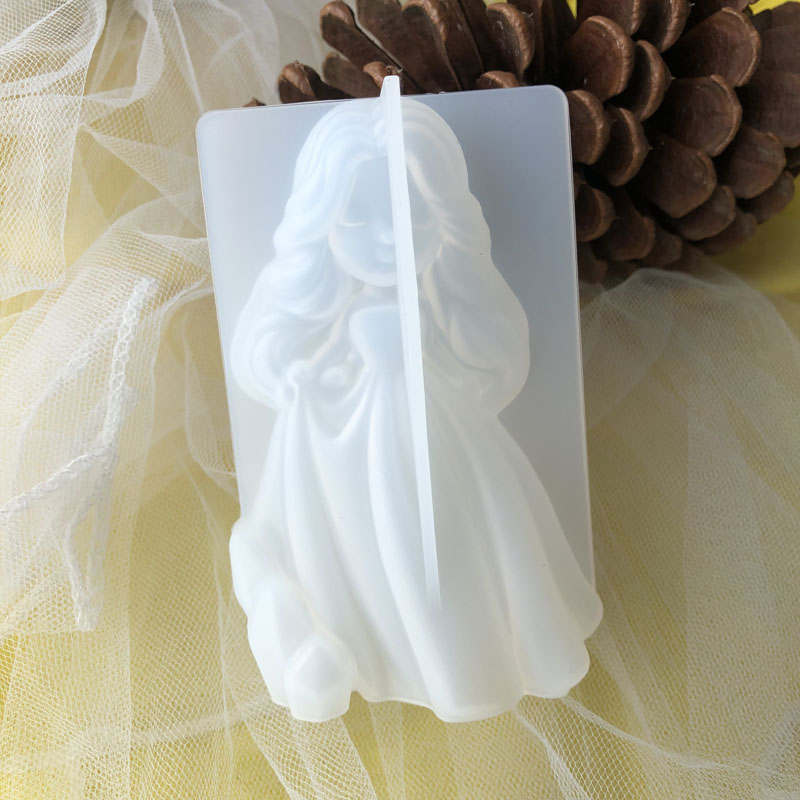 Resin Art Furniture - 3D Cute Princess Silicone Candle Mould