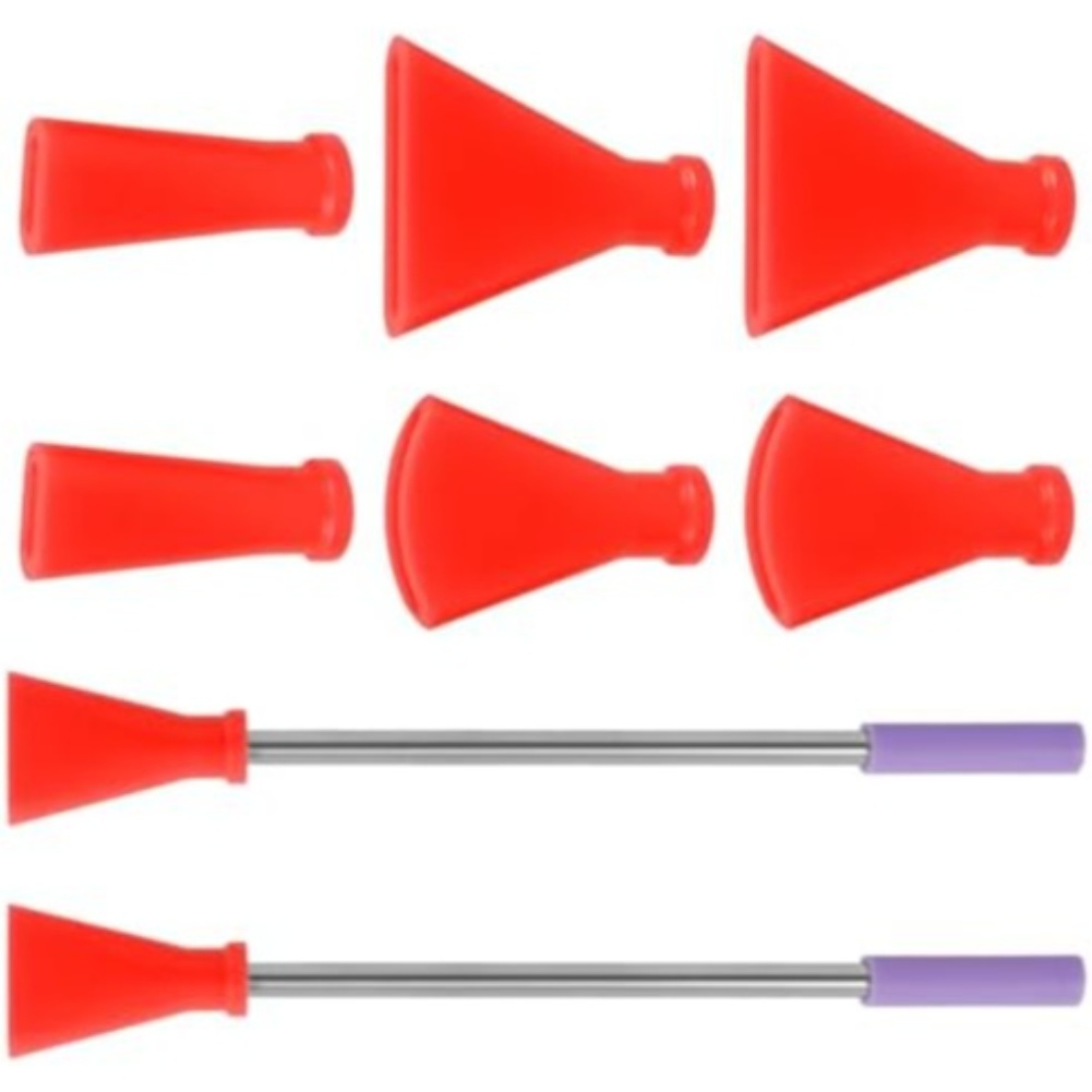 Resin Art Pouring - 8Pcs Stainless Steel Straw Blow Nozzles