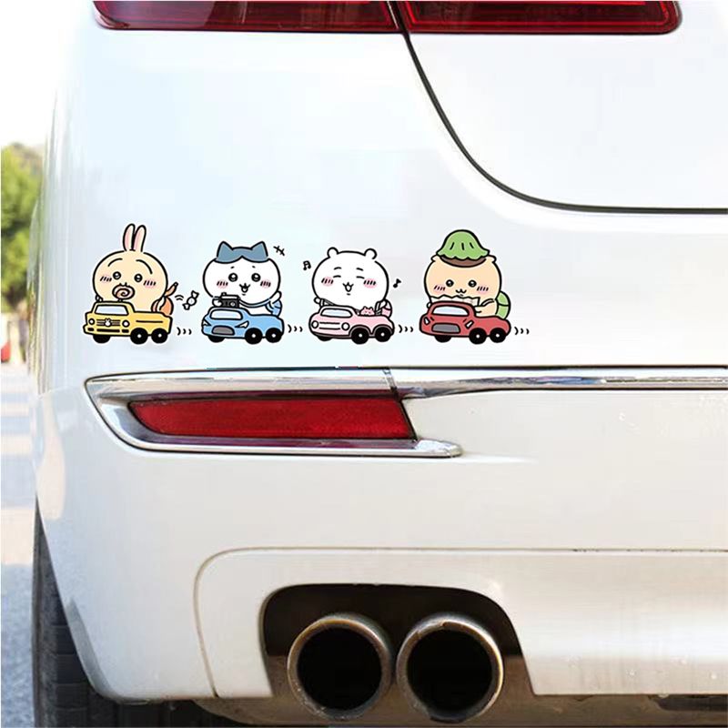 Resin Art Sticker - Chiikawa Car Body Stickers Rearview Mirror