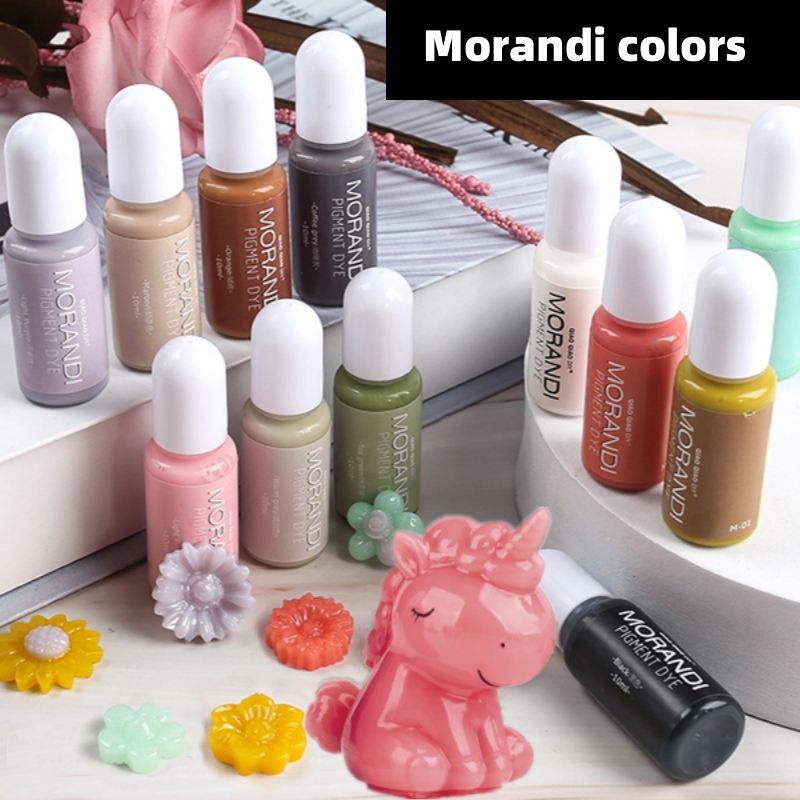 Resin Art Alcohol Ink - 24Colors Morandi Opaque Color Pigment for