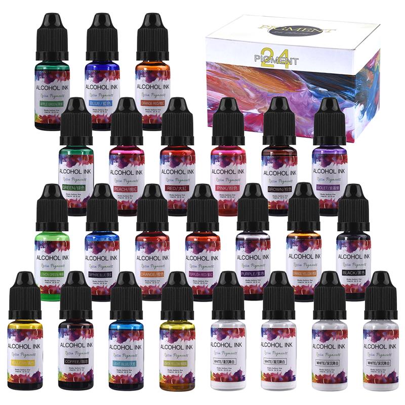 Resin Art Alcohol Ink - 1 Set Epoxy Resin Pigment Kit