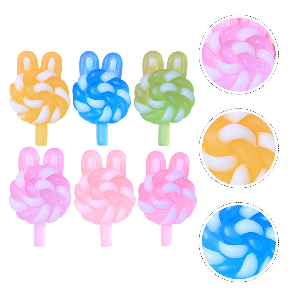 24Pcs Cute Cartoon Lollipop Ch - Resin Art Keychain recension och pris