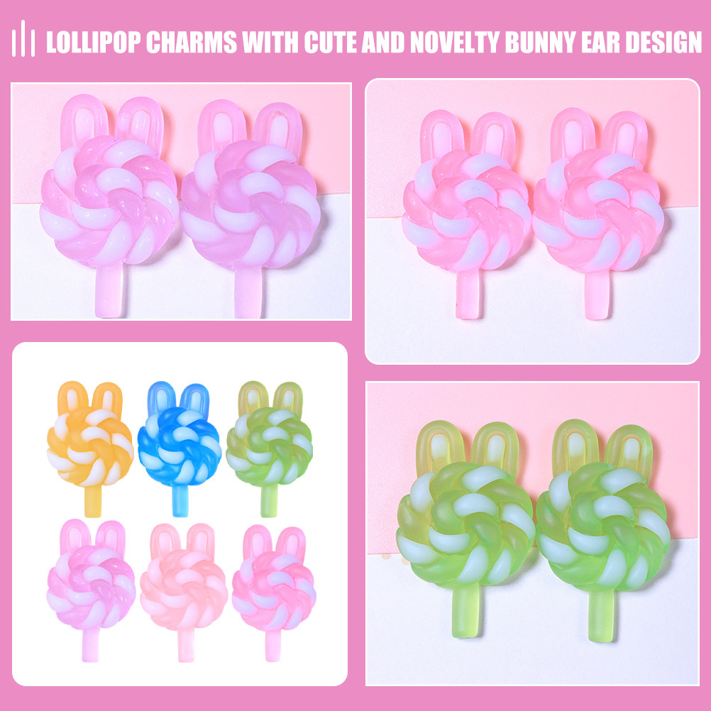 24Pcs Cute Cartoon Lollipop Ch - Resin Art Keychain recension och pris