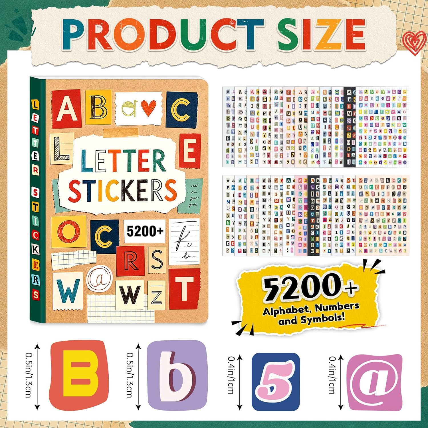 5200Pcs+/48Sheets Self Adhesiv - Resin Art Sticker recension och pris