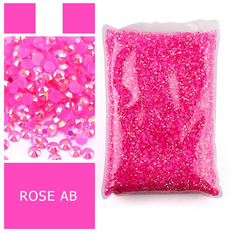 Hot Pink Flatback Resin Rhines - Resin Art Quantity recension och pris
