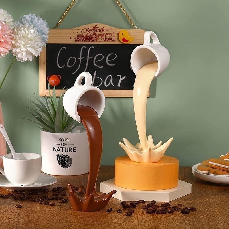3D Coffee Cup Art Sculpture Of - Resin Art Pouring recension och pris