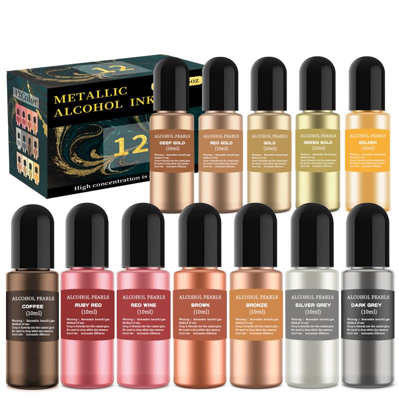 1 Set Resin Pigment Kit Art In - Resin Art Alcohol Ink recension och pris