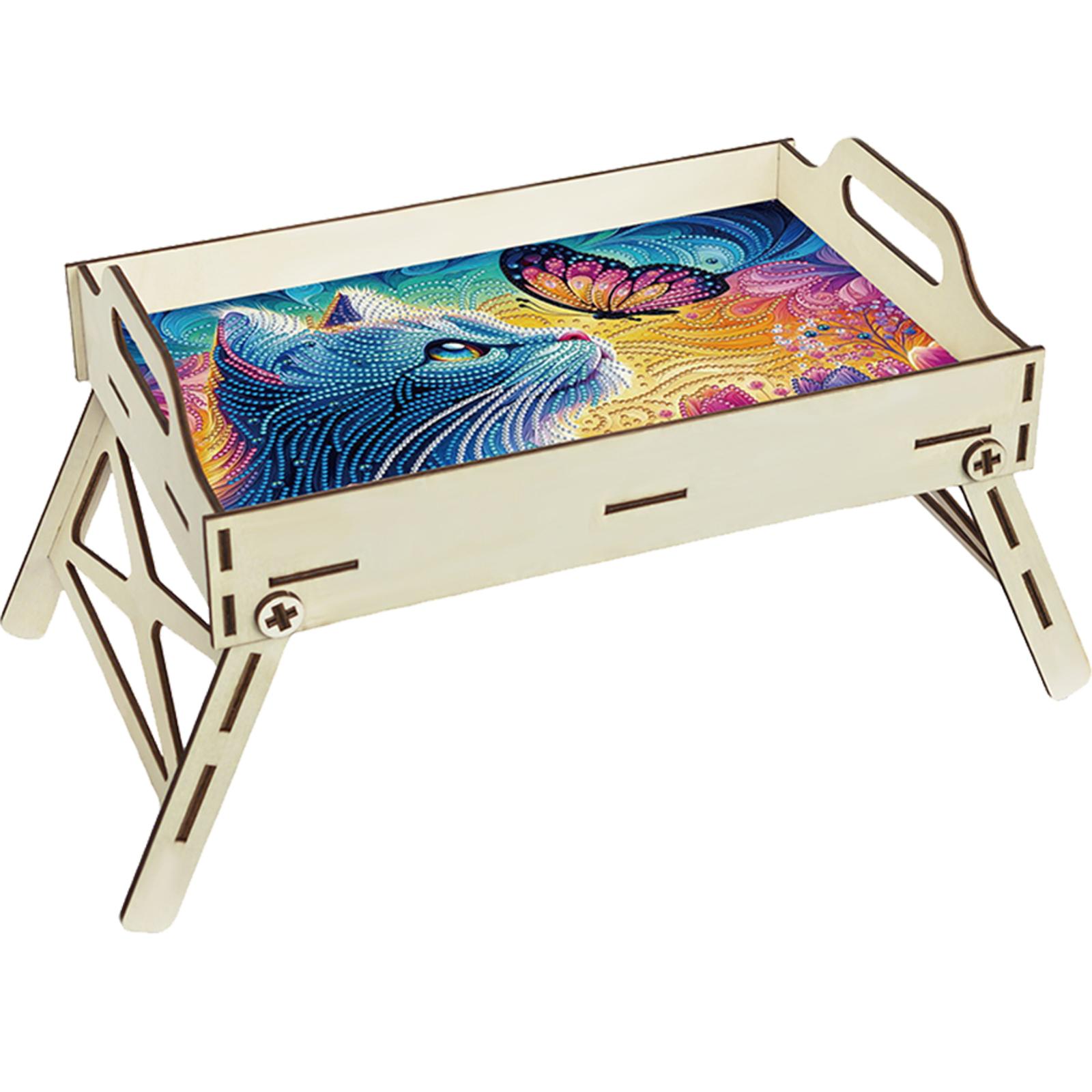 5D DIY Diamond Painting Servin - Resin Art Wooden Tray recension och pris