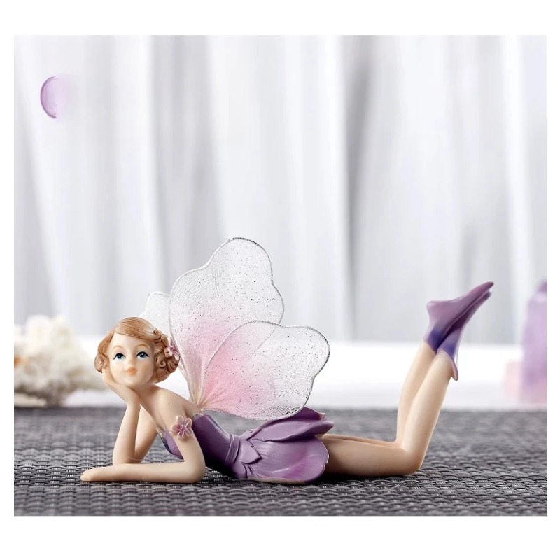 Miniature Flower Fairy Figurin - Resin Art Decoration Items recension och pris