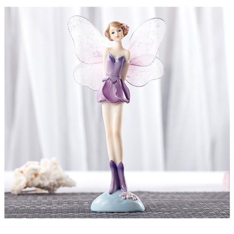 Miniature Flower Fairy Figurin - Resin Art Decoration Items recension och pris