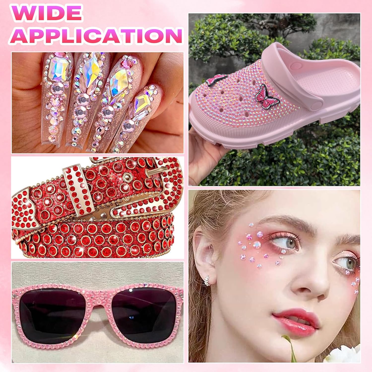 PINK Flatback Resin Rhinestone - Resin Art Quantity recension och pris