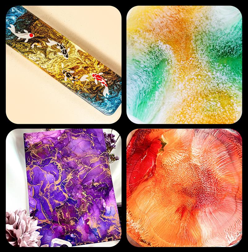 1 Set Art Ink Alcohol Epoxy Re - Resin Art Alcohol Ink recension och pris