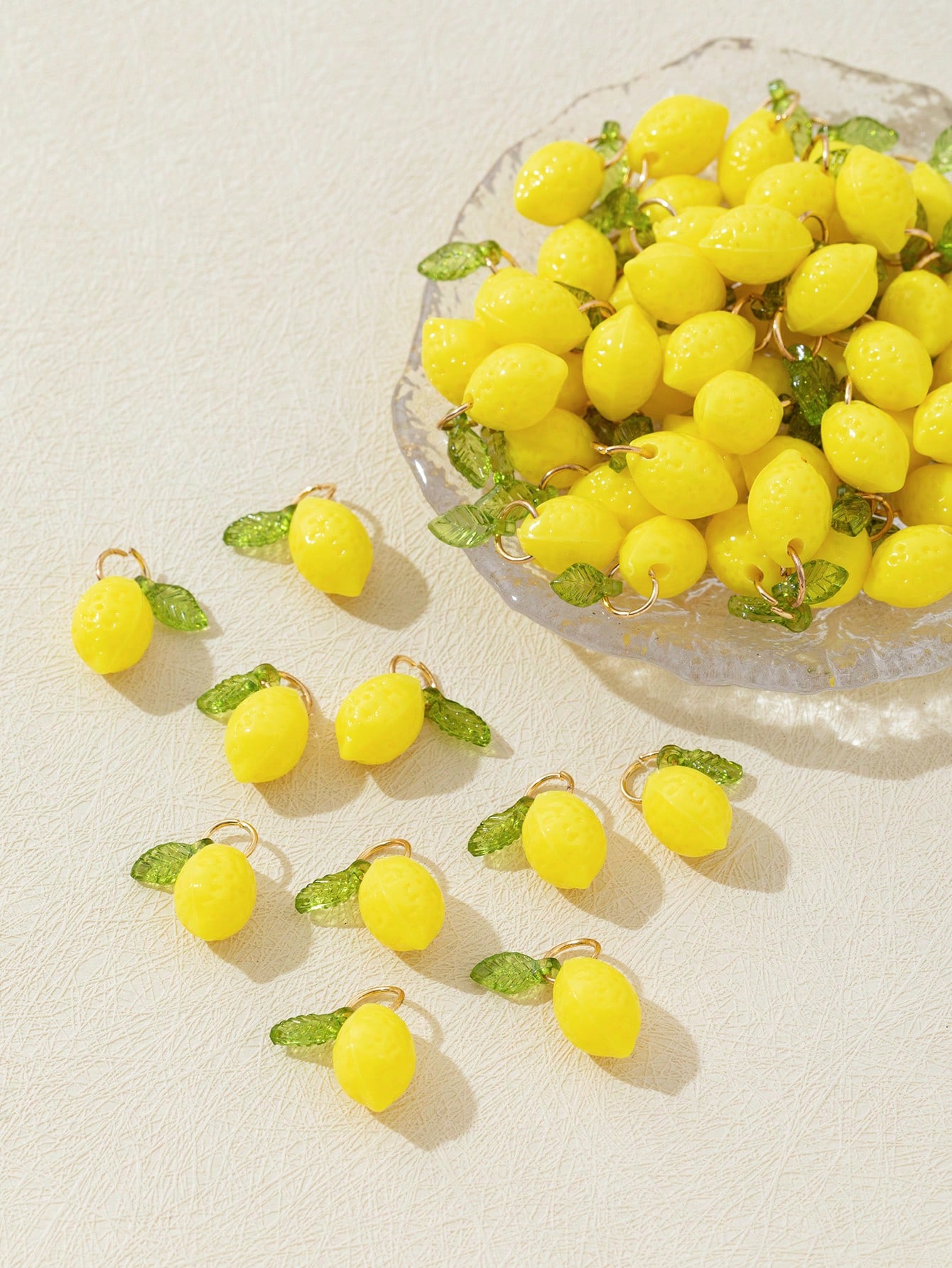 10Pcs 3D Lemon Resin Charms Pe - Resin Art Materials recension och pris