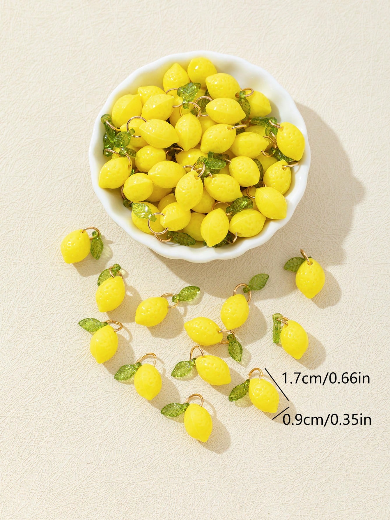 10Pcs 3D Lemon Resin Charms Pe - Resin Art Materials recension och pris
