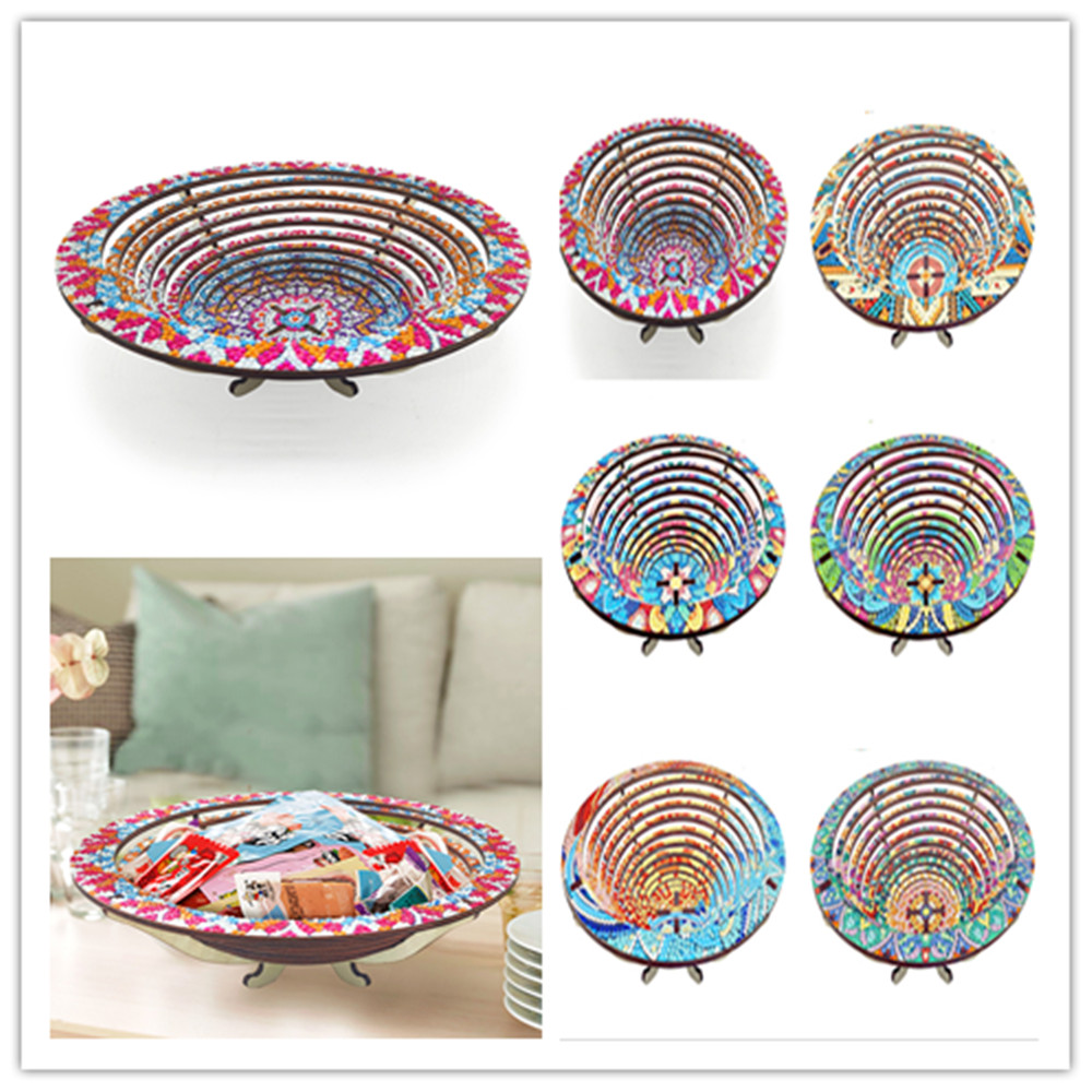 Wooden Mandala 5D Diamond Pain - Resin Art Wooden Tray recension och pris