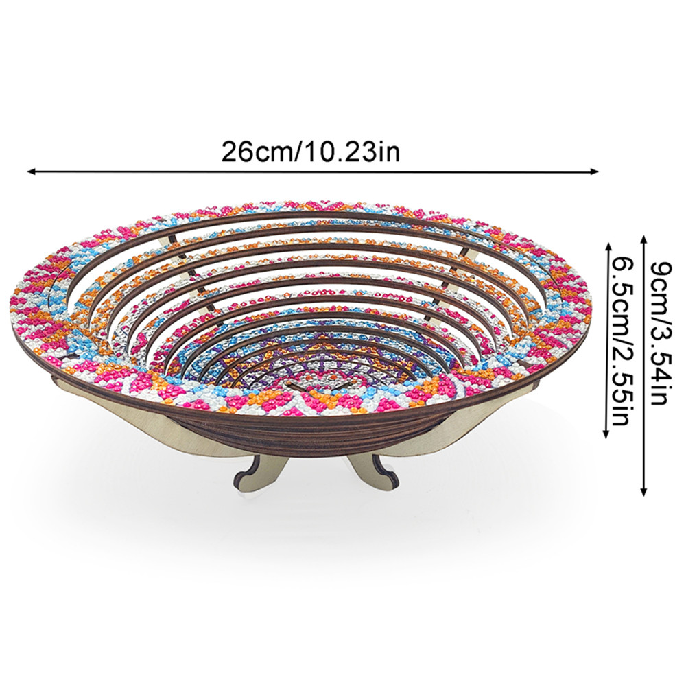 Wooden Mandala 5D Diamond Pain - Resin Art Wooden Tray recension och pris