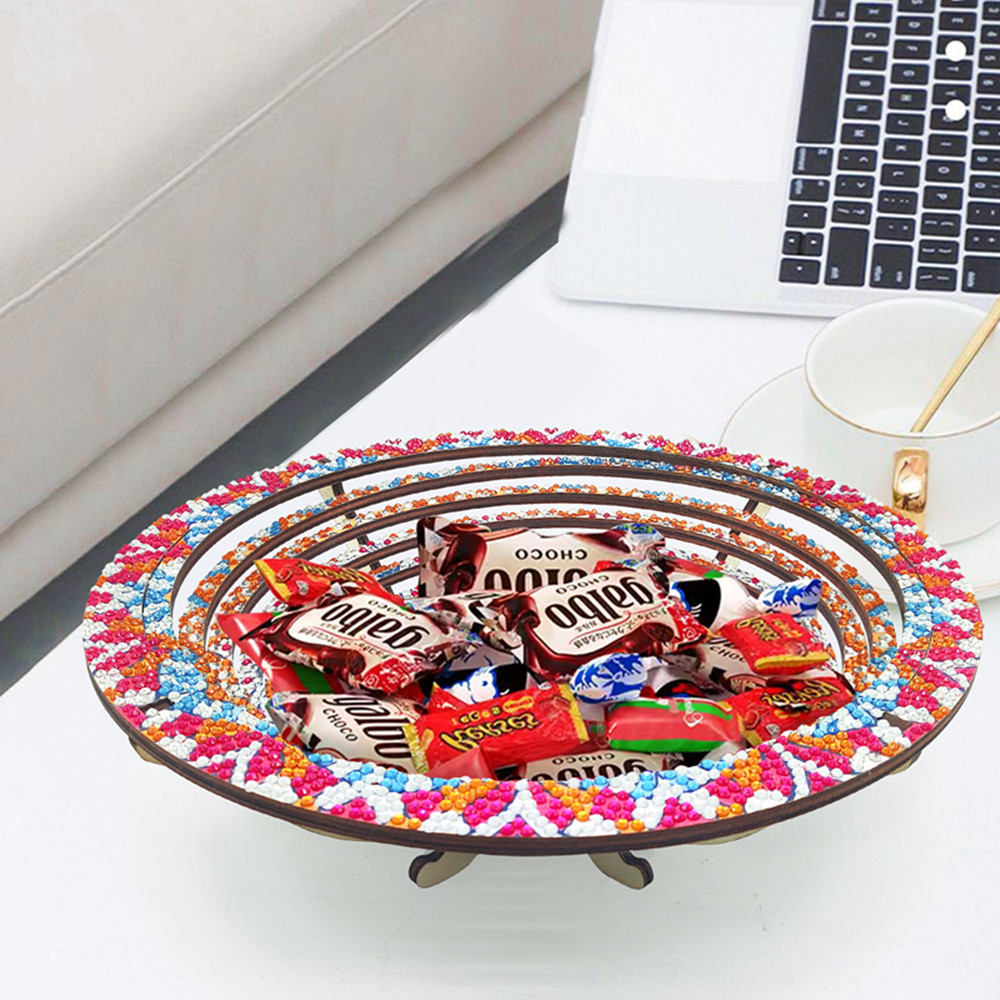 Wooden Mandala 5D Diamond Pain - Resin Art Wooden Tray recension och pris