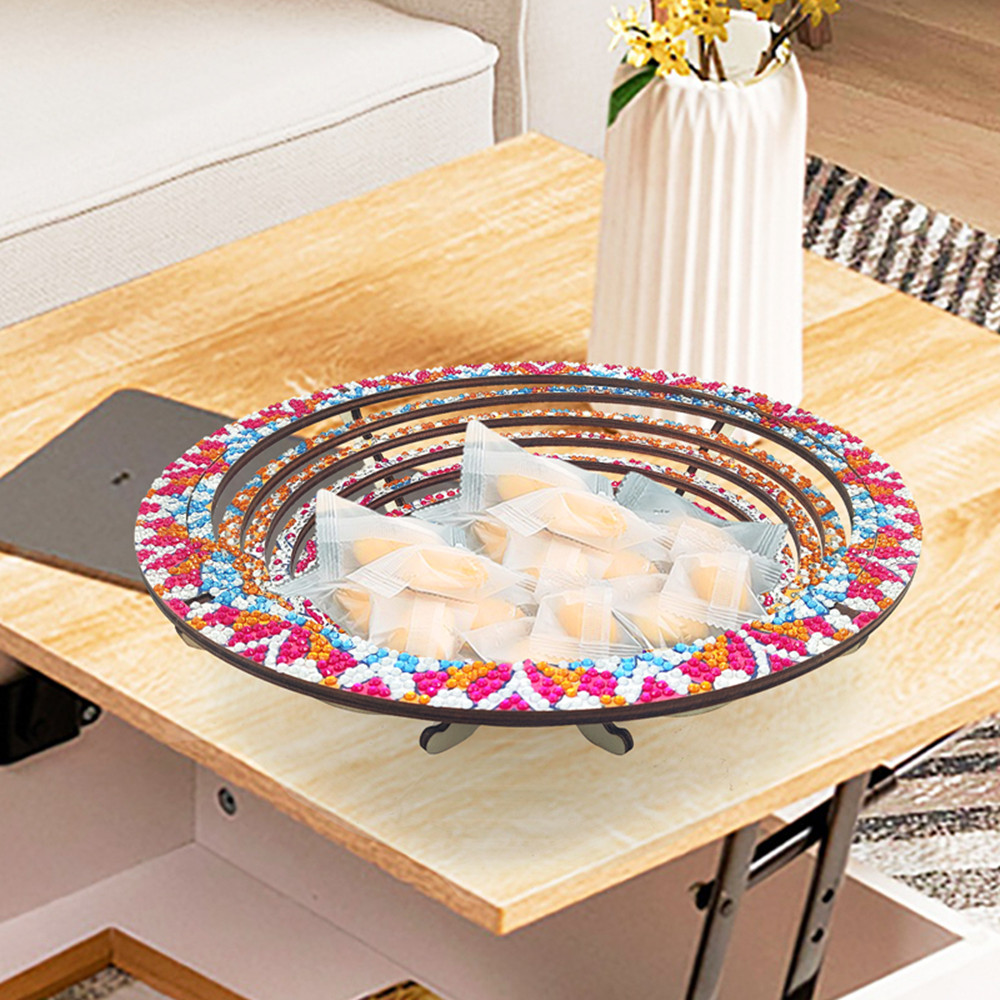 Wooden Mandala 5D Diamond Pain - Resin Art Wooden Tray recension och pris