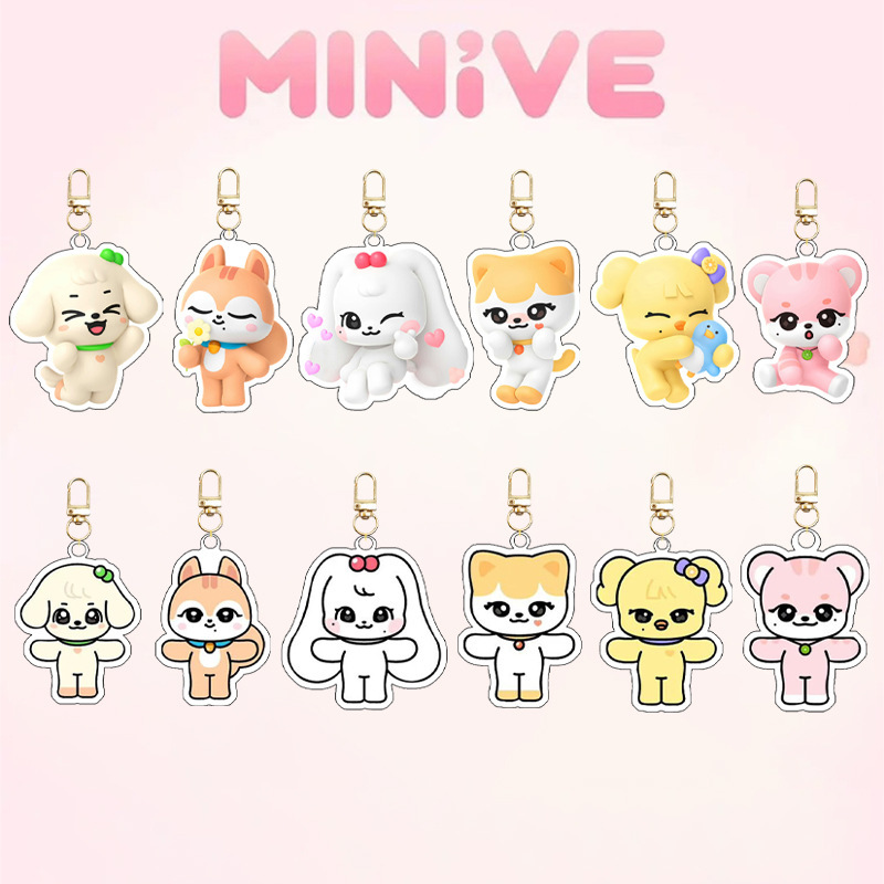 Ive Minivek Kpop Group Idol Ac - Resin Art Keychain recension och pris