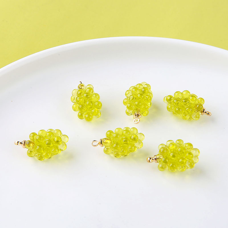 6pcs Cute Little Grapes Resin  - Resin Art Keychain recension och pris
