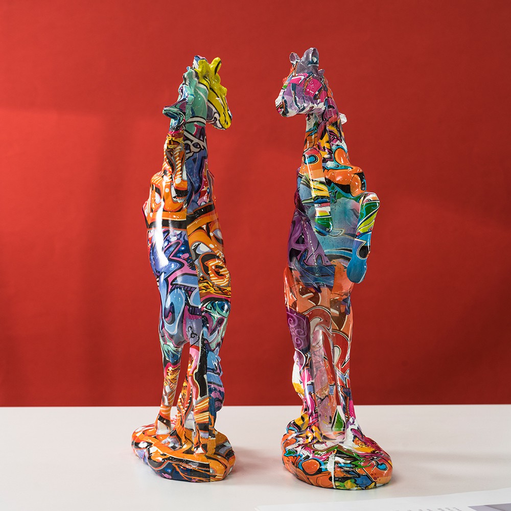 Horse statue graffiti, popular - Resin Art Decoration Items recension och pris