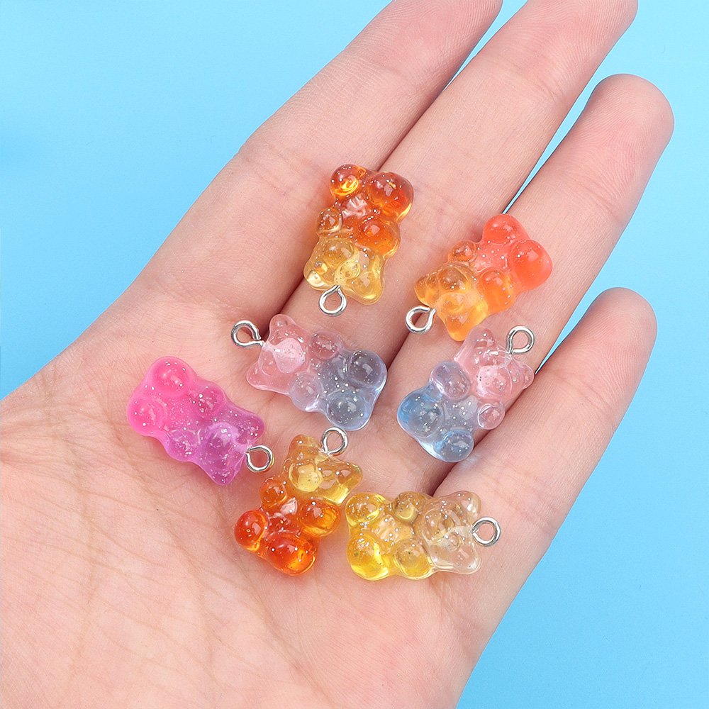 DW82 10Pcs Dual Color Resin Be - Resin Art Keychain recension och pris