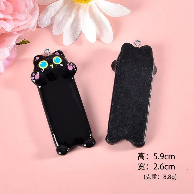 5pcs Lovely Cartoon Cat Resin  - Resin Art Keychain recension och pris