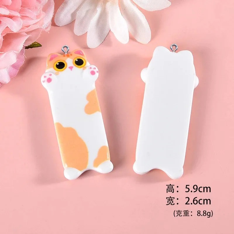 5pcs Lovely Cartoon Cat Resin  - Resin Art Keychain recension och pris