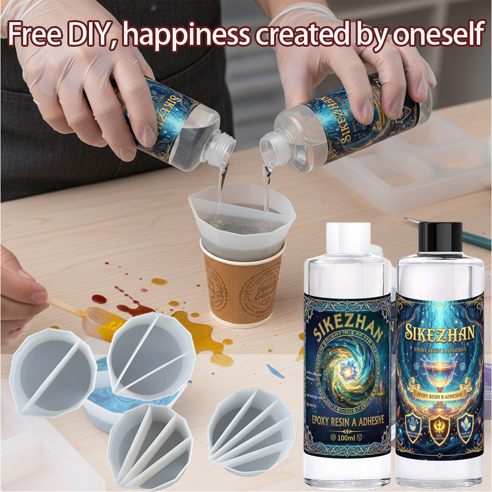 Epoxy Resin Kit with 4 Silicon - Resin Art Pouring recension och pris
