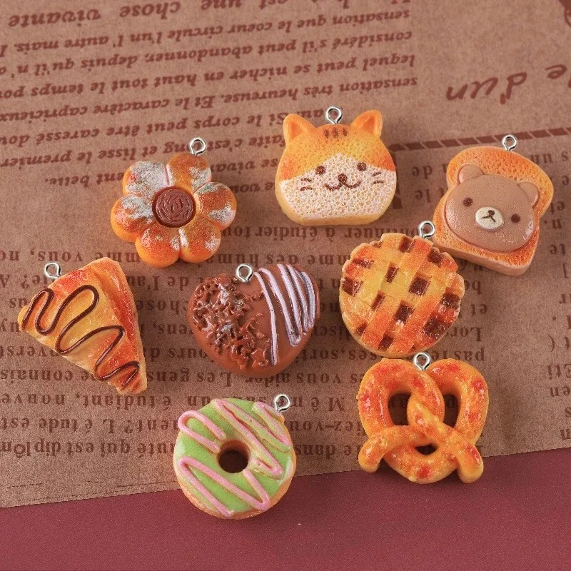 10 Pieces Cute Fake Food Resin - Resin Art Keychain recension och pris