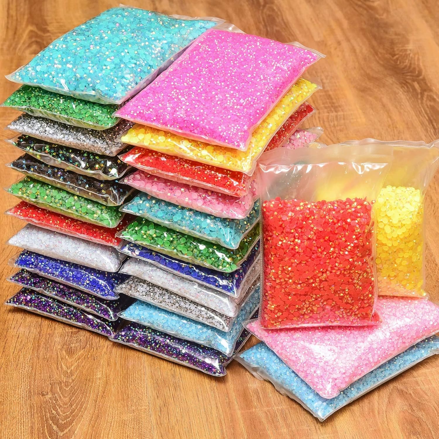 PINK Flatback Resin Rhinestone - Resin Art Quantity recension och pris