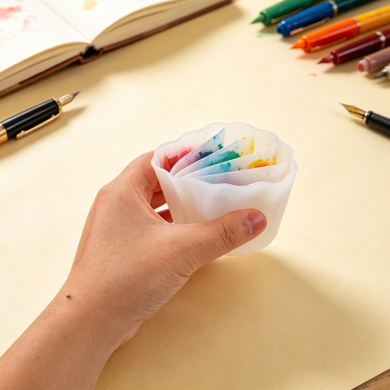 4Pcs Silicone Split Cups for P - Resin Art Pouring recension och pris