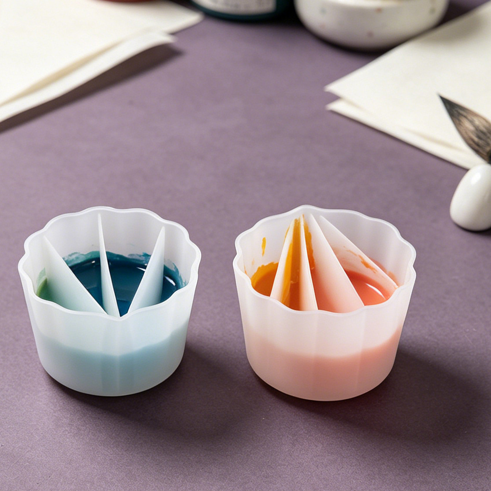 4Pcs Silicone Split Cups for P - Resin Art Pouring recension och pris