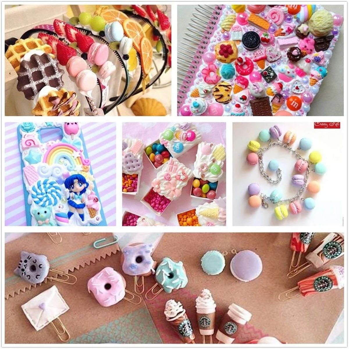 30pcs Random Candy Slime Charm - Resin Art Materials recension och pris