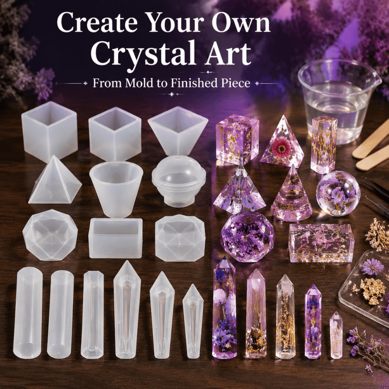 15pcs Crystal Resin Silicone M - Resin Art Furniture recension och pris