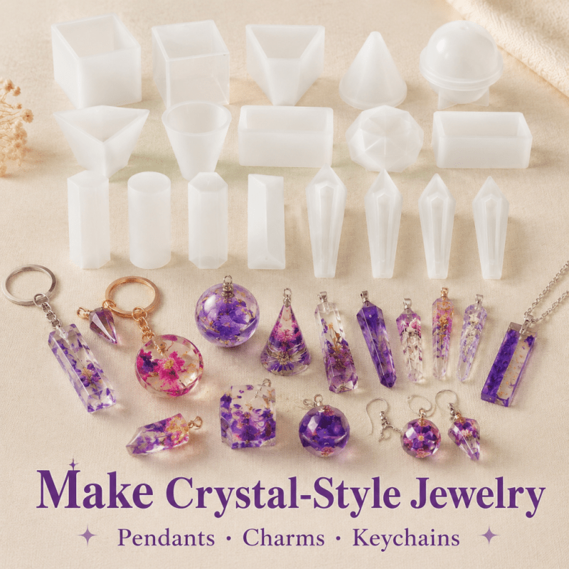 15pcs Crystal Resin Silicone M - Resin Art Furniture recension och pris