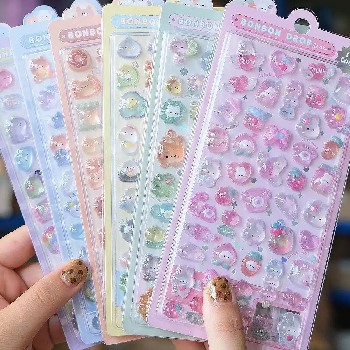 =-=2027Kawaii 3D Jelly Resin S - Resin Art Sticker recension och pris