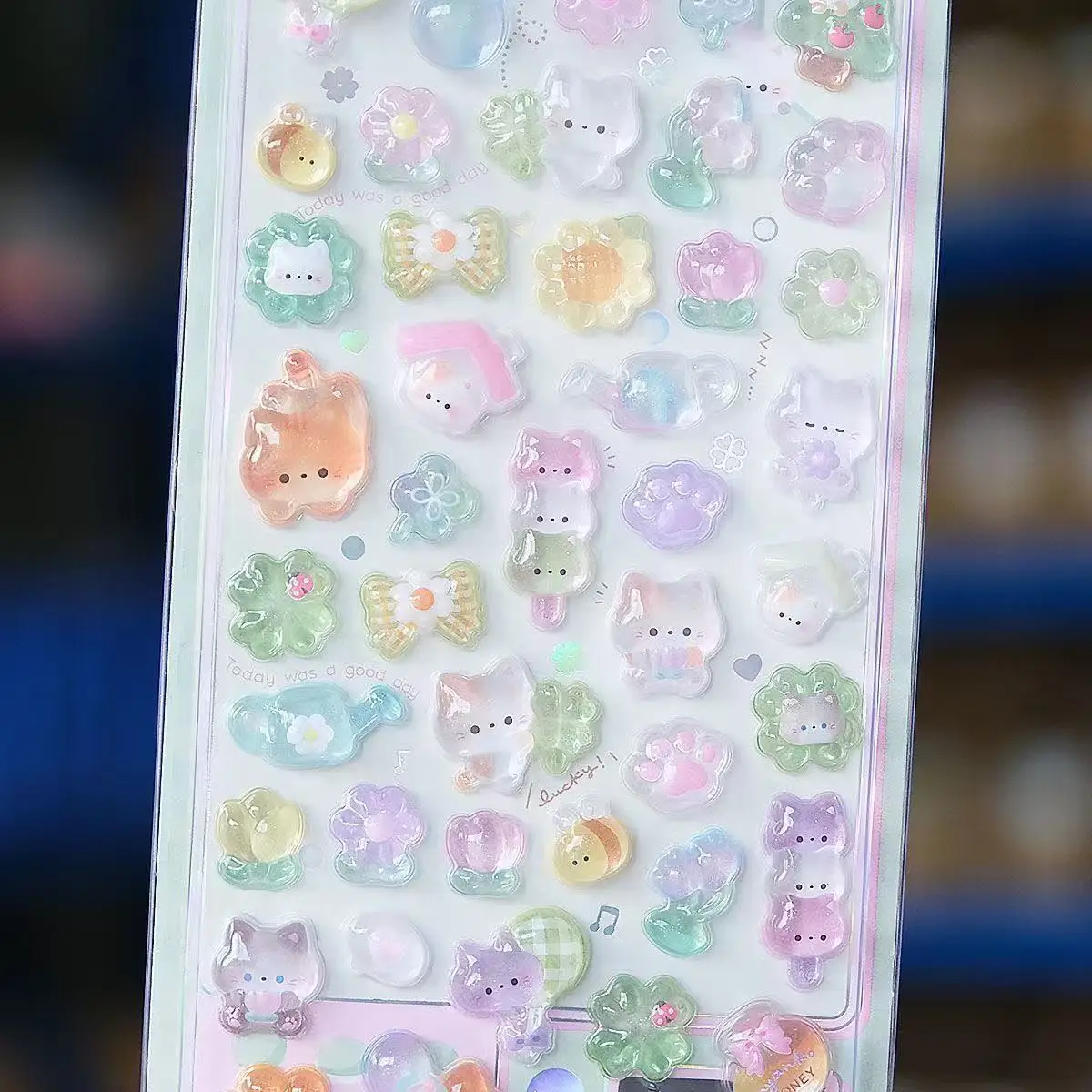 =-=2027Kawaii 3D Jelly Resin S - Resin Art Sticker recension och pris