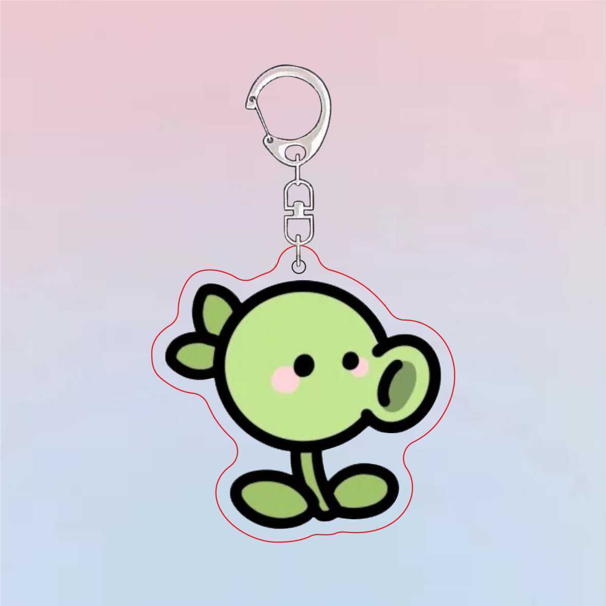 Plants Vs Zombies Acrylic Cute - Resin Art Keychain recension och pris