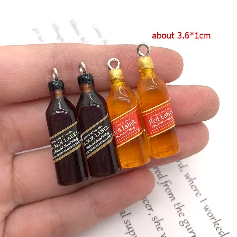 10Pcs Tiny Wine Bar Bottle Res - Resin Art Keychain recension och pris