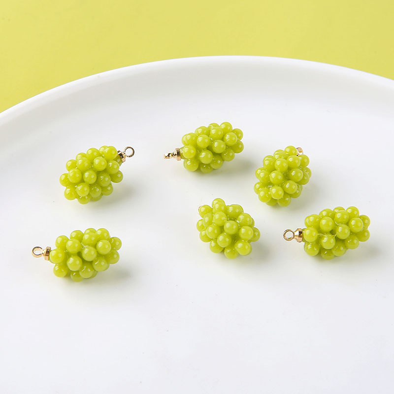 6pcs Cute Little Grapes Resin  - Resin Art Keychain recension och pris