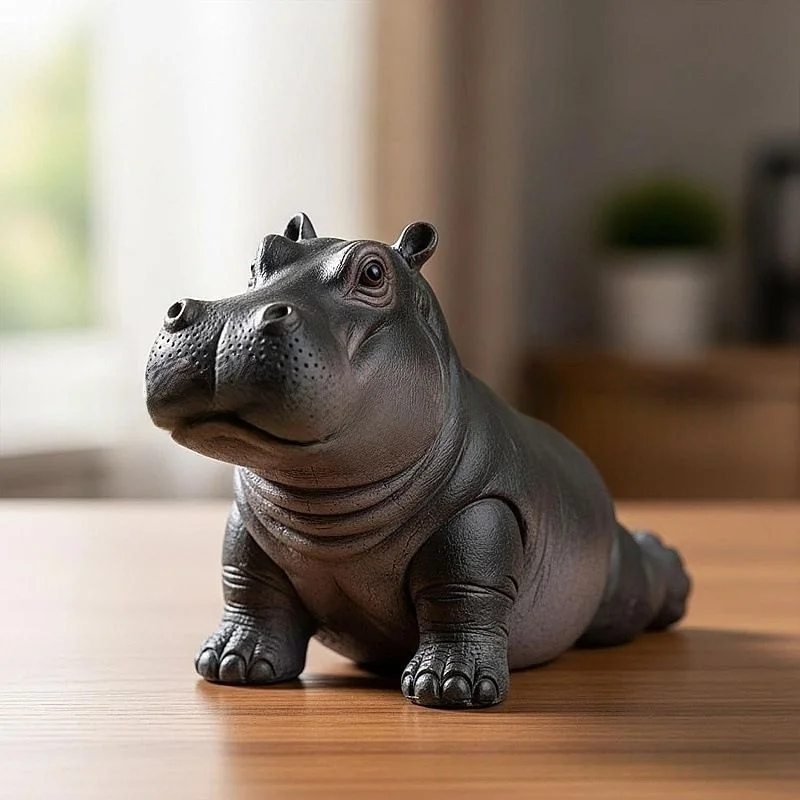 Cartoon Abstract Hippopotamus  - Resin Art Decoration Items recension och pris