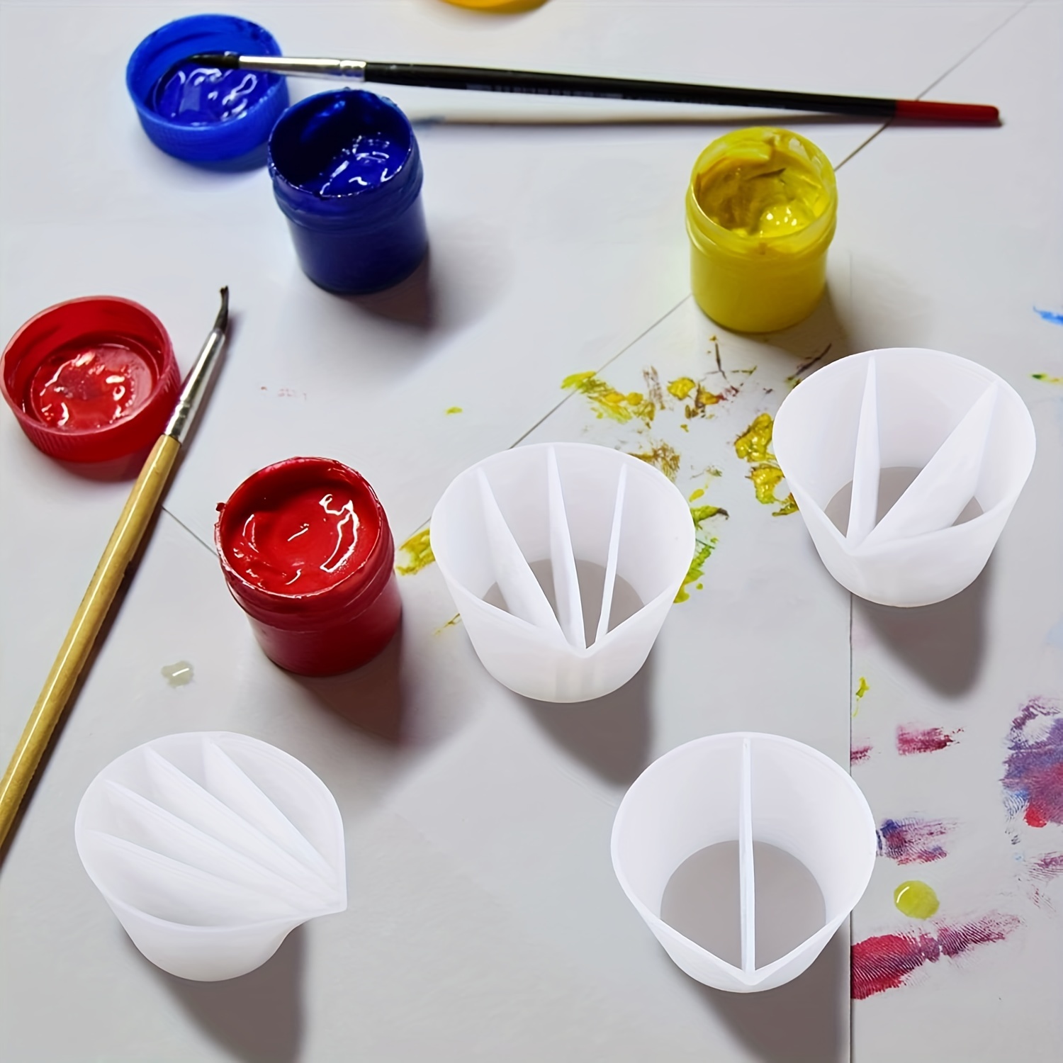 4PCS Reusable Split Cups with  - Resin Art Pouring recension och pris
