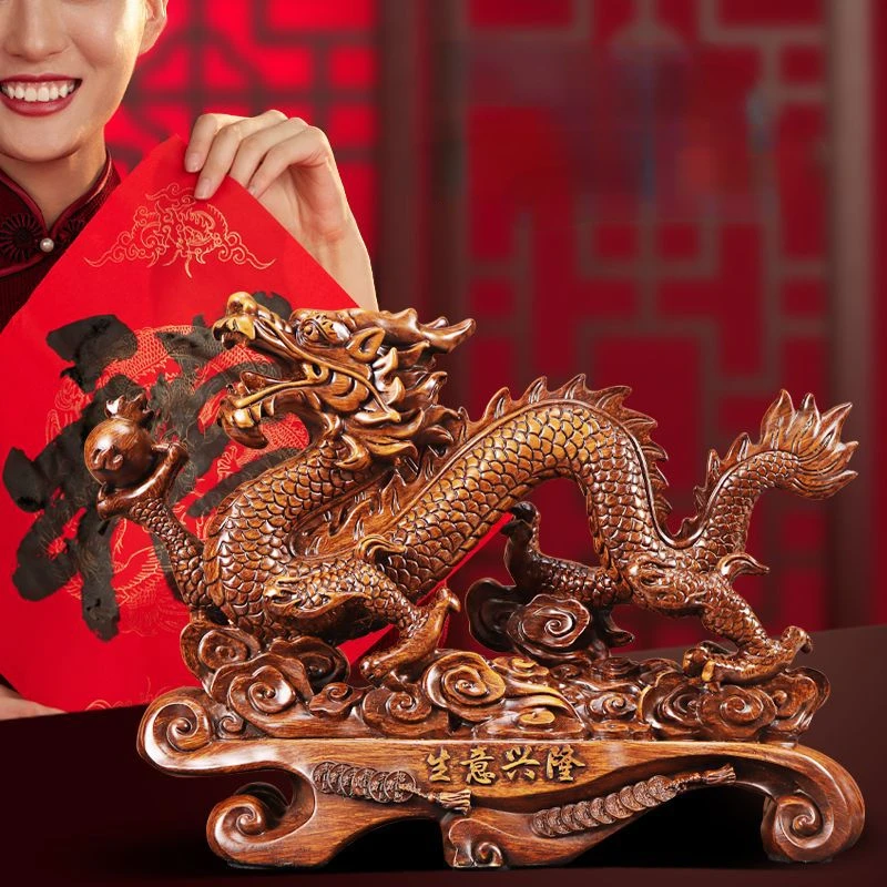 Lucky Dragon Ornaments To Attr - Resin Art Furniture recension och pris