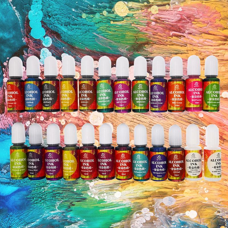 24 Color 10ml Art Ink Alcohol  - Resin Art Alcohol Ink recension och pris
