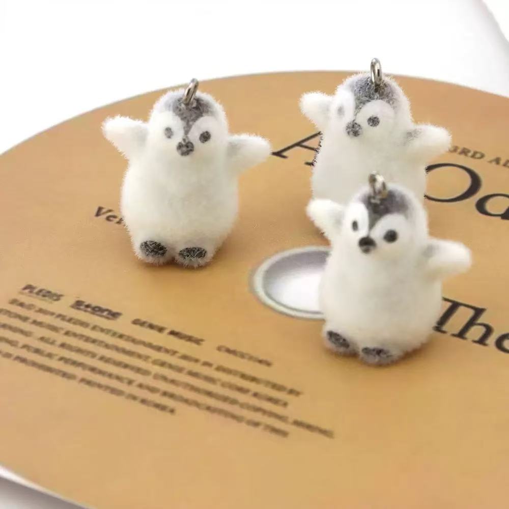 5pcs Flocking Small Penguin Re - Resin Art Keychain recension och pris