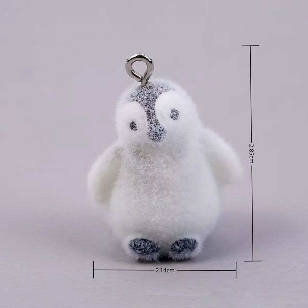 5pcs Flocking Small Penguin Re - Resin Art Keychain recension och pris