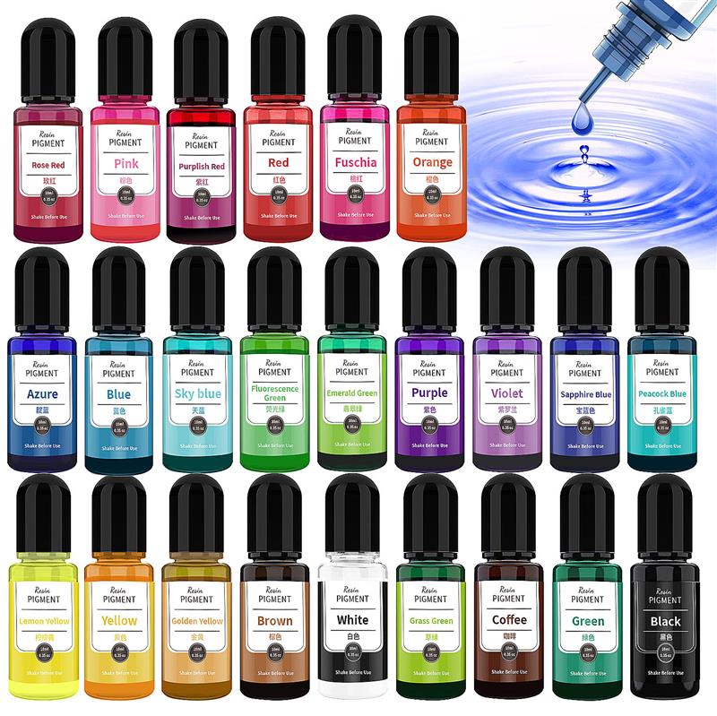 24 Color Art Ink Alcohol Resin - Resin Art Alcohol Ink recension och pris